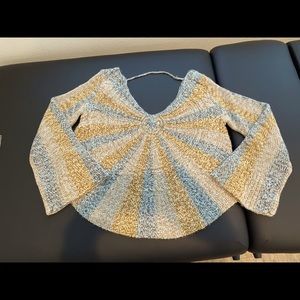 Free People bell sleeve sweater NWT